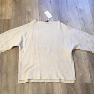 Zara cashmere tan top